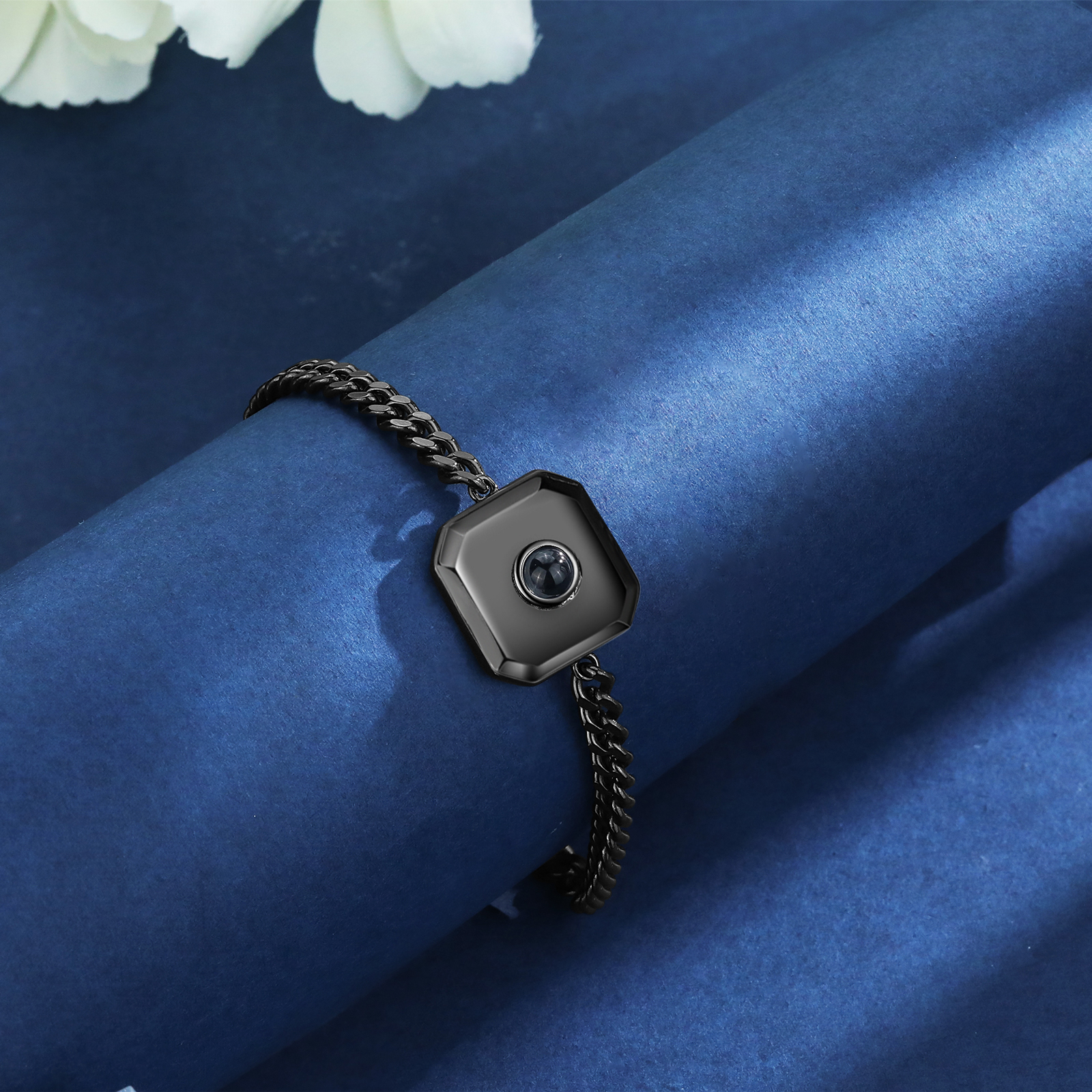 Bracelet Projection de Pierres 1 Photo Personnalisée