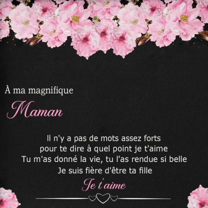 À ma Maman - Carte avec coffre cadeau