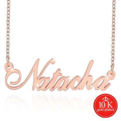Collier Prénom Personnalisé en Or 14K