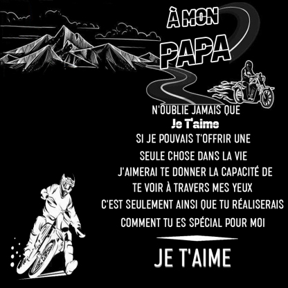 À mon Papa - Carte avec coffre cadeau
