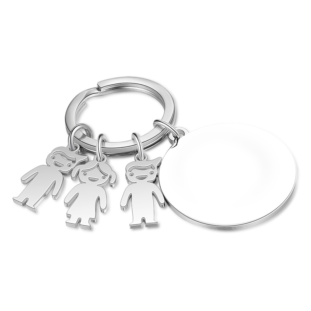 À Ma Maman - 1-5 Noms Porte-Clés Personnalisés Avec Breloques Enfants