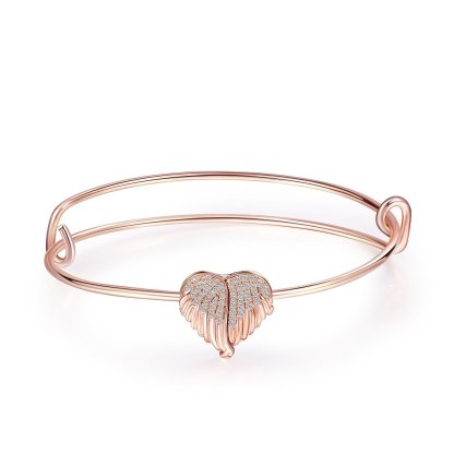 Bracelet Photo Personnalisée avec Cœur Breloque