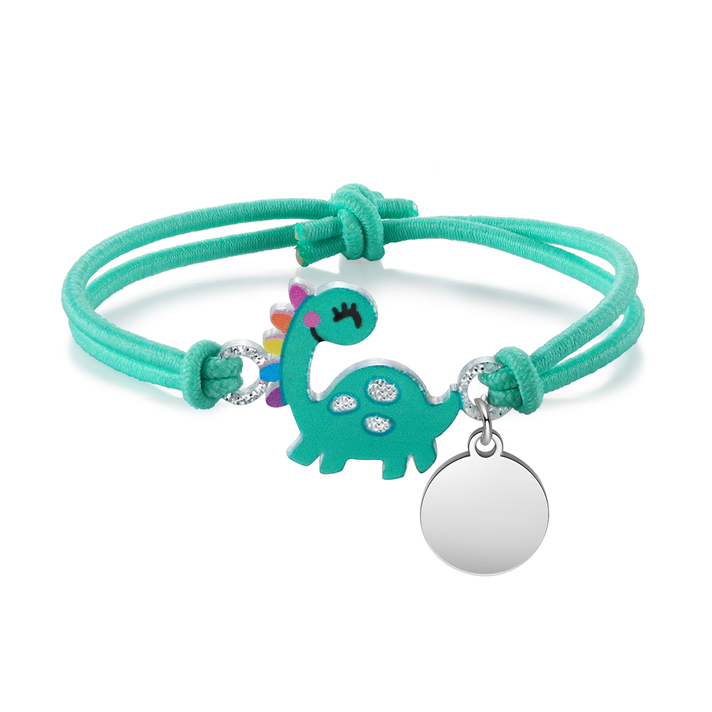 Bracelet Dinosaure Prénom Personnalisé Cadeau pour Enfants