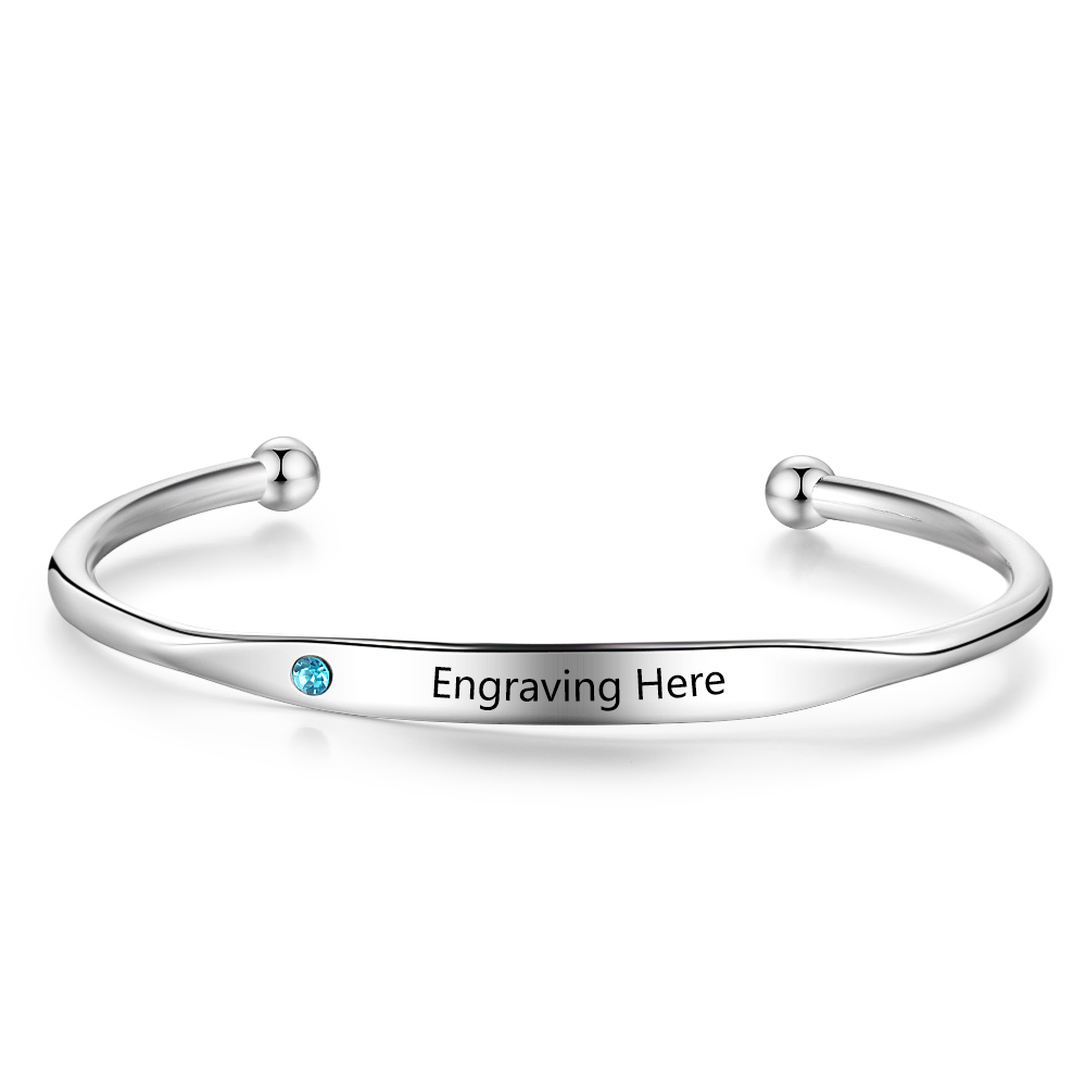Bracelet prénom 1 Pierre de Naissance