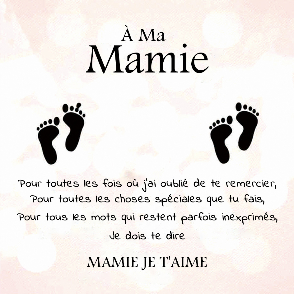 À ma Mamie - Carte avec coffre cadeau