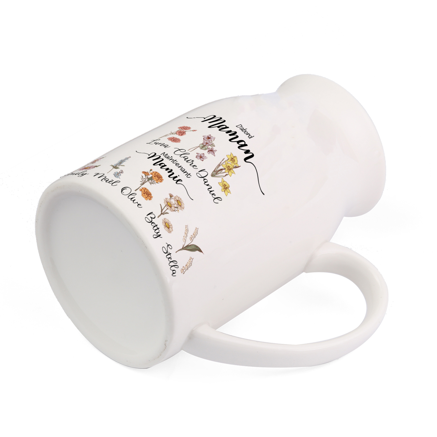 [Copy]🔥HOT！Vase à Fleurs 2-12 Prénoms Personnalisés avec Fleurs de Naissance Décoration de la Maison