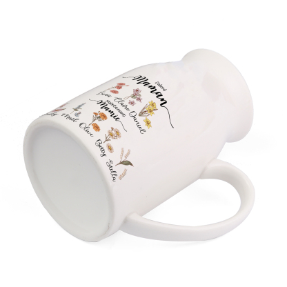 [Copy]🔥HOT！Vase à Fleurs 2-12 Prénoms Personnalisés avec Fleurs de Naissance Décoration de la Maison
