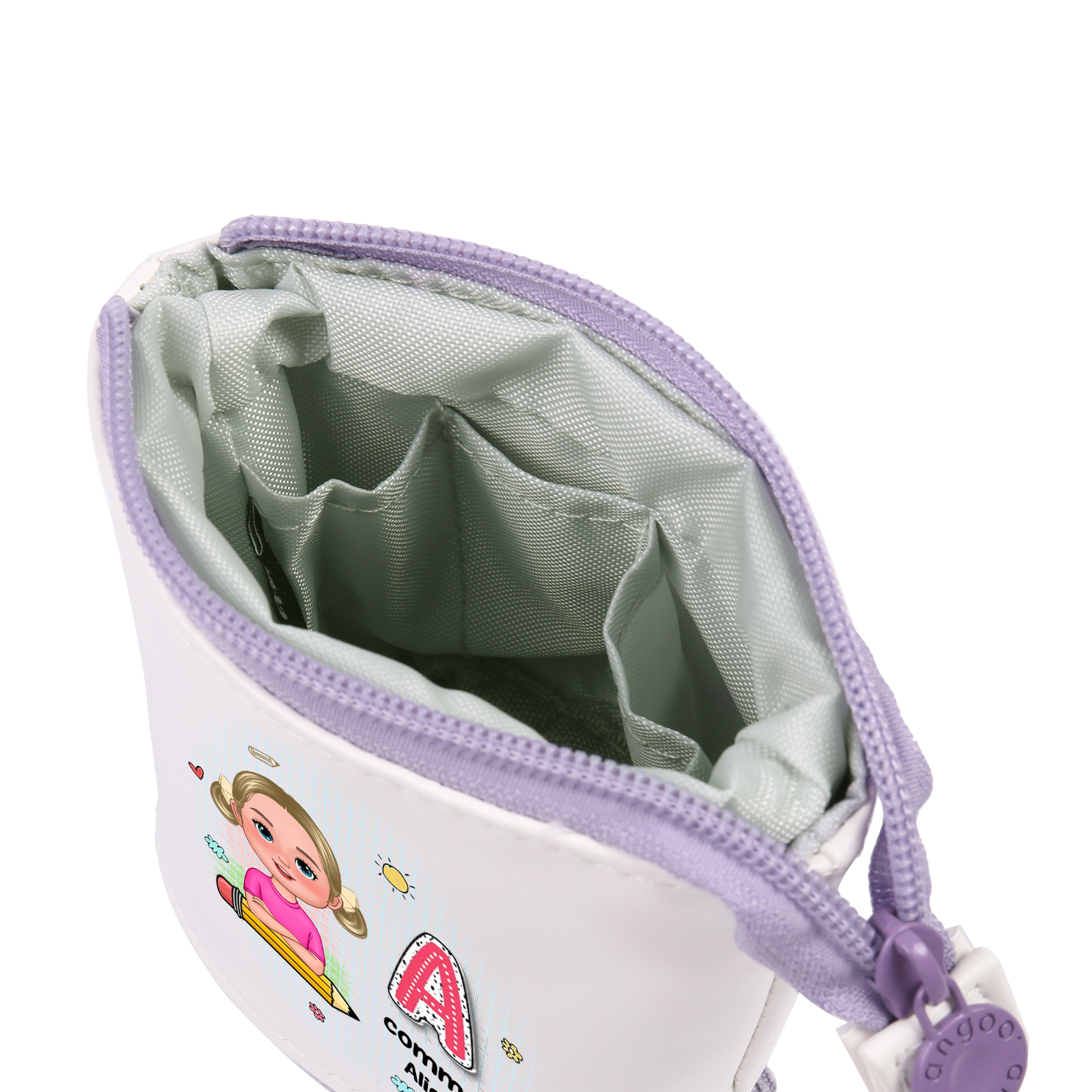 Trousse Personnalisée avec 1 Prénom et 1 Initiale – Cadeau pour Enfants, 4 Couleurs | Jessemade