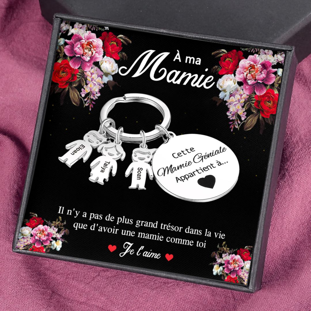 1-5 Noms Porte-Clés Personnalisés Avec Breloques Enfants et Texte