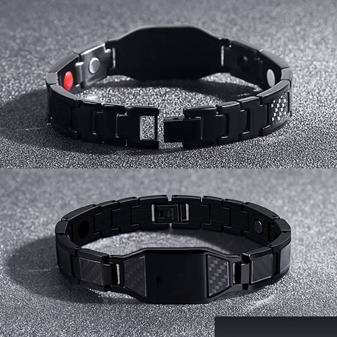 Bracelet magnétique 1 Prénom Personnalisé en Acier au titane