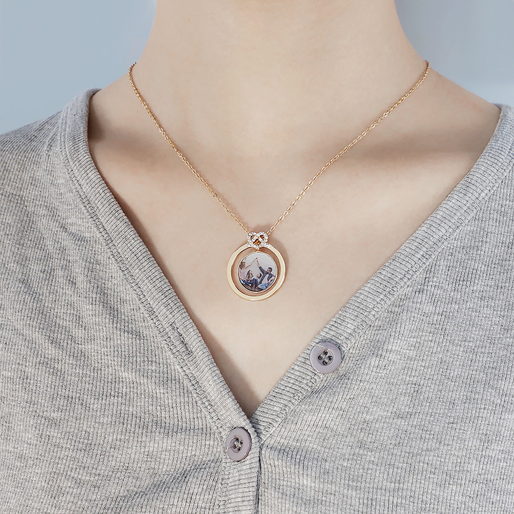 Collier Photo Personnalisée Pendentif