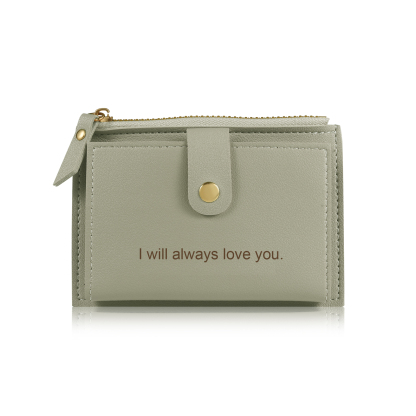 Portefeuille Femme Prénom et Texte Personnalisés avec Fleurs de naissance Porte-Monnaie Carte