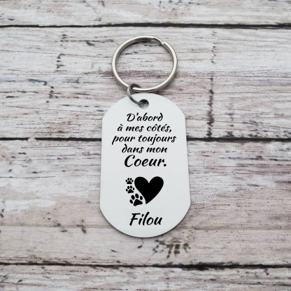 Porte-Clés 1 Prénom et Photo Personnalisés