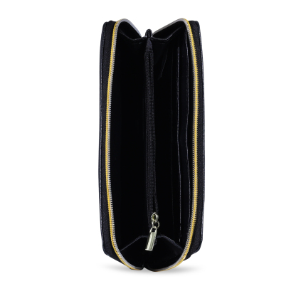 Portefeuille long en cuir PU tournesol 1 Prénom personnalisé avec 4 photo