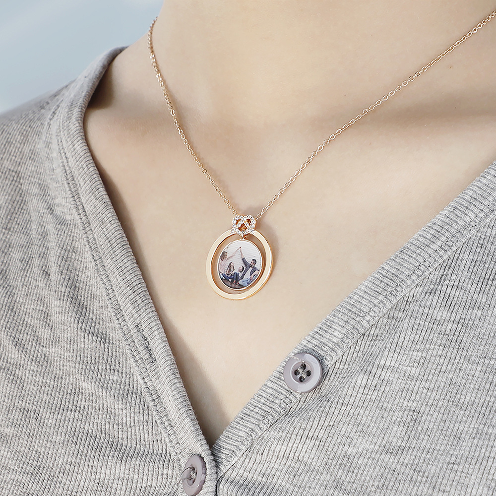 Collier Photo Personnalisée Pendentif