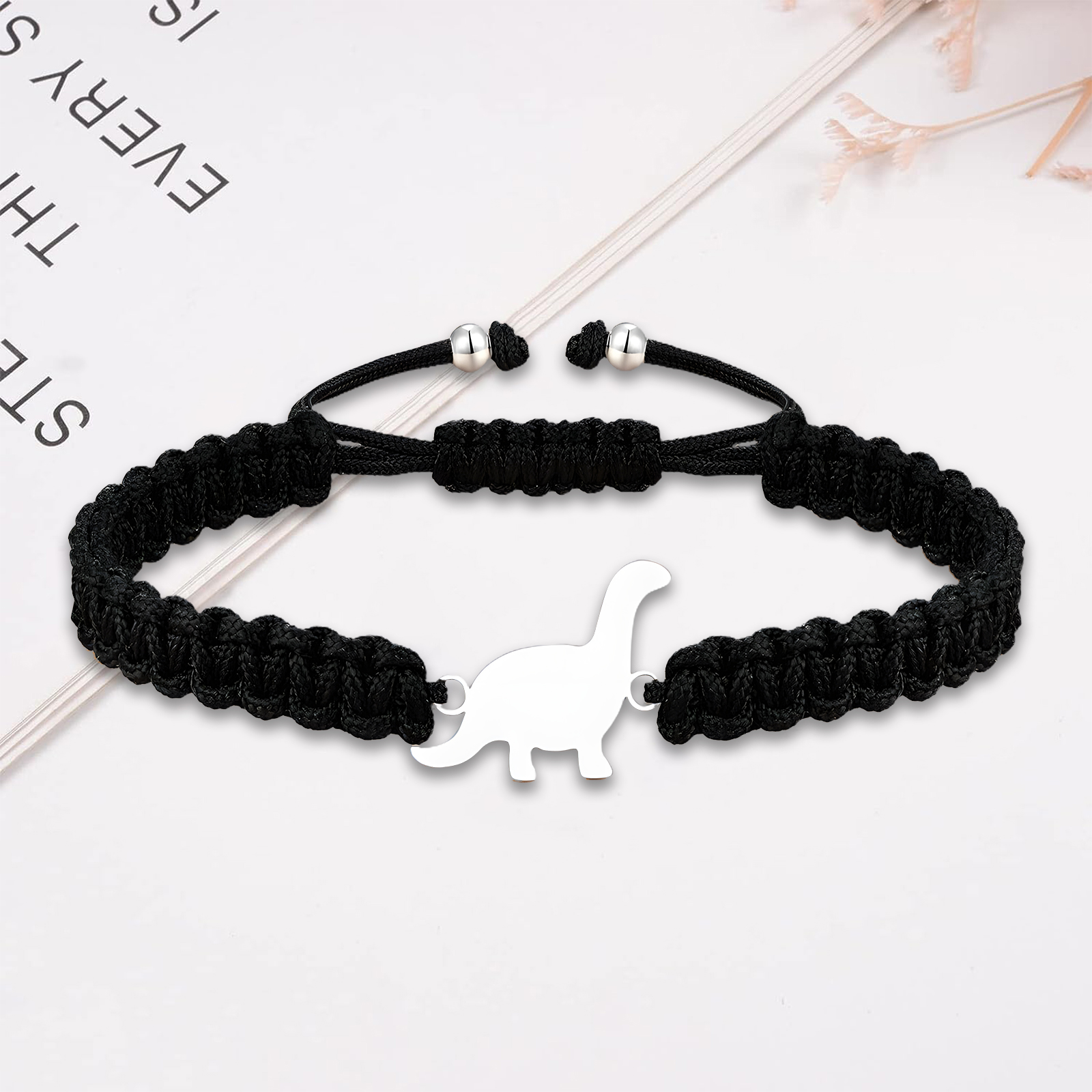 Bracelets Dinosaure Corde tressée - Cadeau Rentrée Scolaire