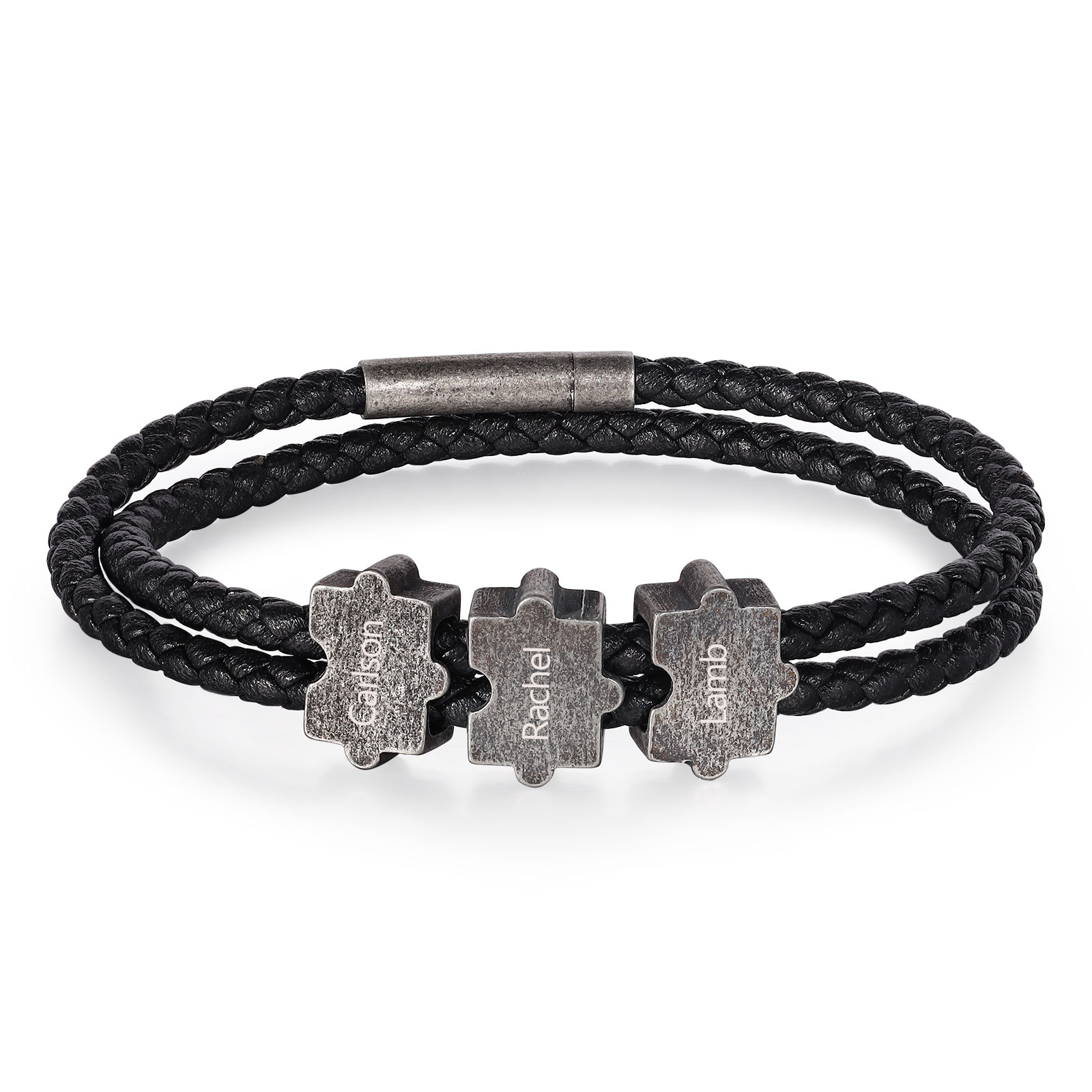 Bracelet Homme 2-4 Prénoms Personnalisés