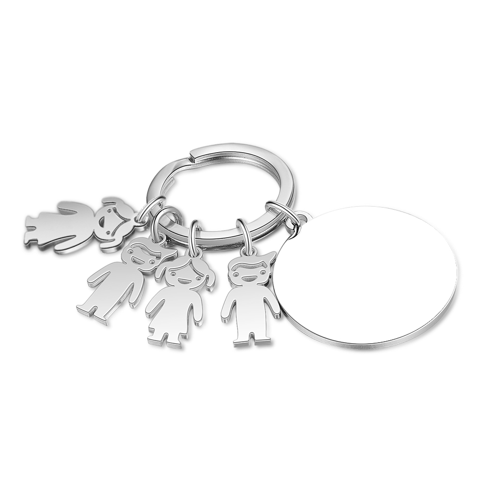 À Ma Mamie - 1-5 Noms Porte-Clés Personnalisés Avec Breloques Enfants