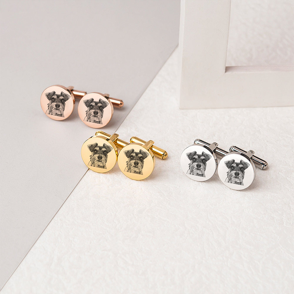 Boutons de Manchette Photo Personnalisé