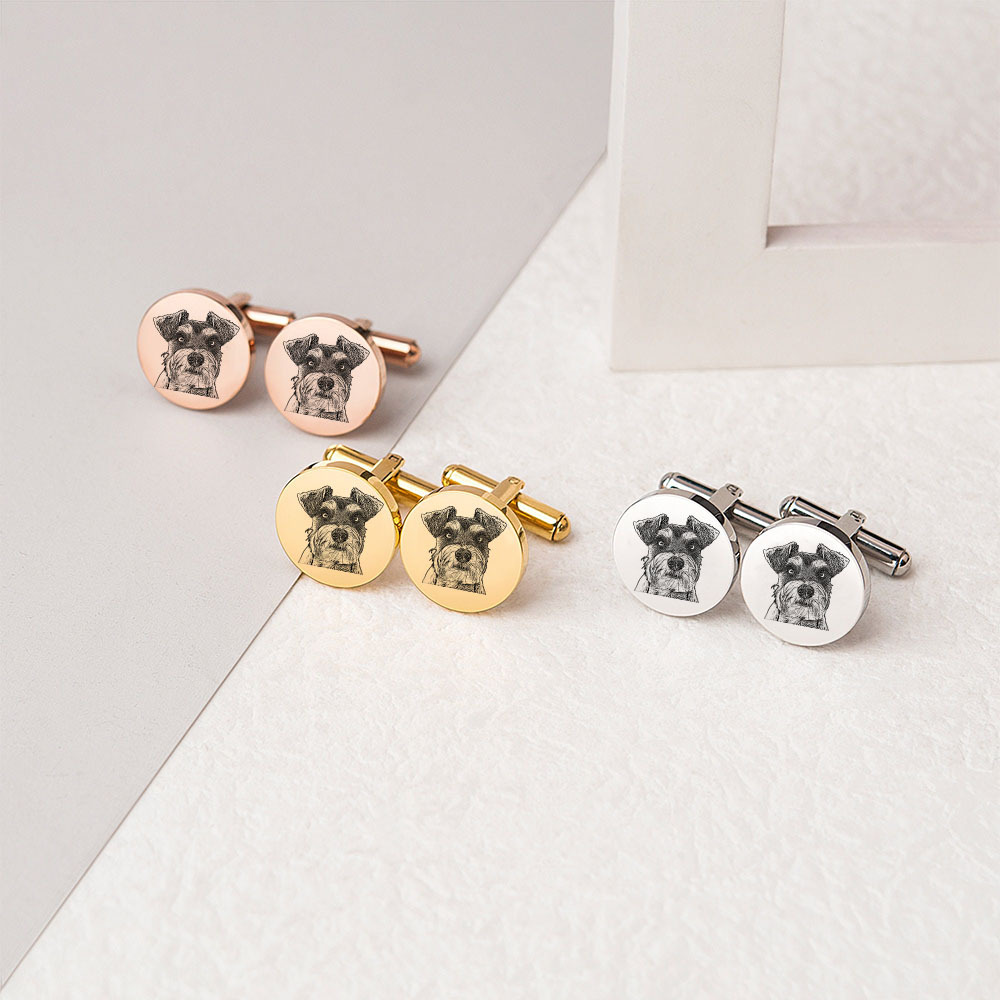 Boutons de Manchette Photo Personnalisé