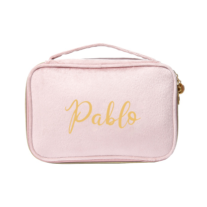 Trousse De Maquillage 1 Prénom Personnalisé Sac De Maquillage À Capacité Élevée Pour Femmes