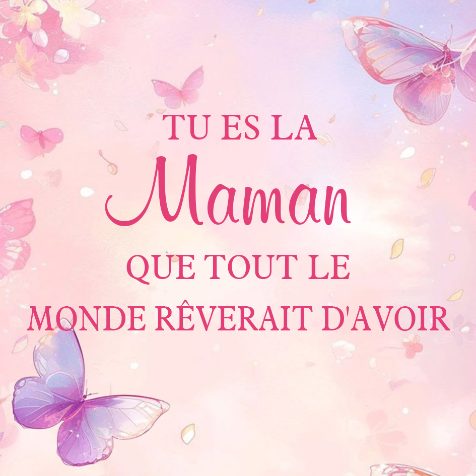 rte de Vœux pour Maman et Mamie – Message Touchant Cadeau | Jessemade