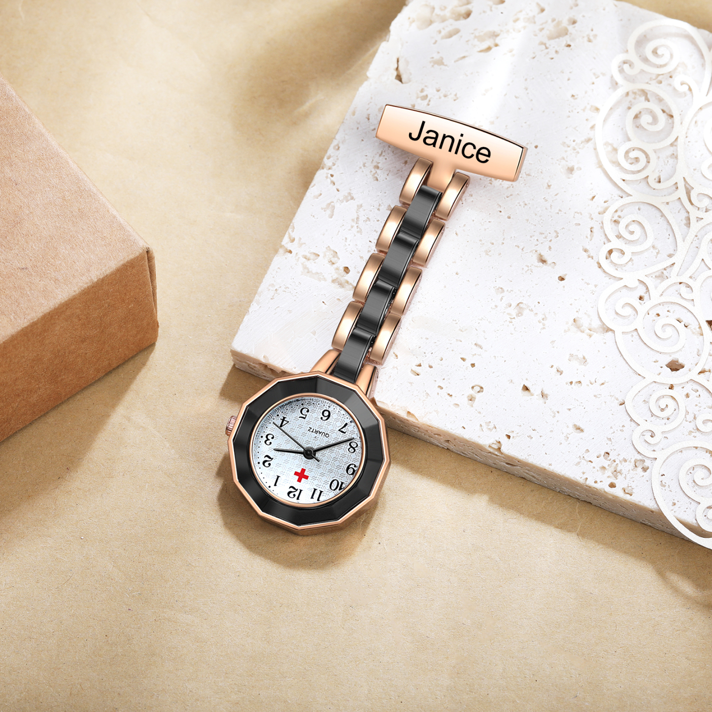 Montre de poche Infirmière Prénom Personnalisé