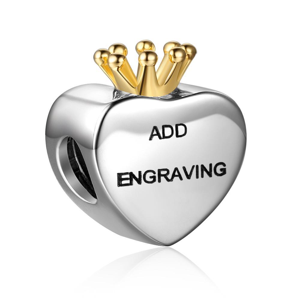 Charm Photo Personnalisé Cœur en Argent 925