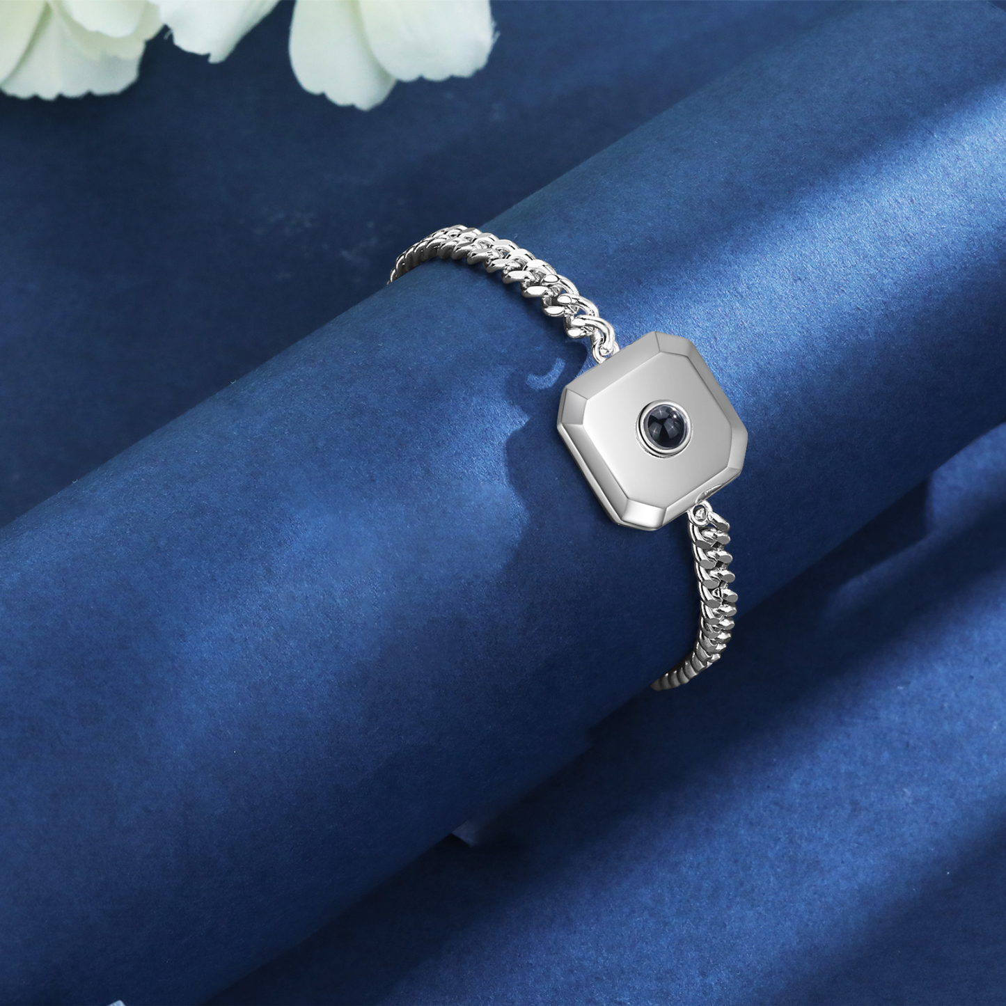 Bracelet Projection de Pierres 1 Photo Personnalisée