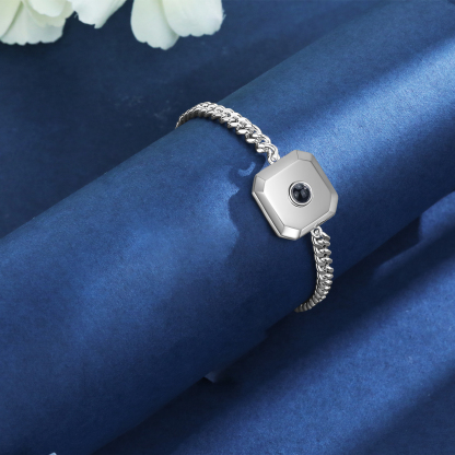 Bracelet Projection de Pierres 1 Photo Personnalisée