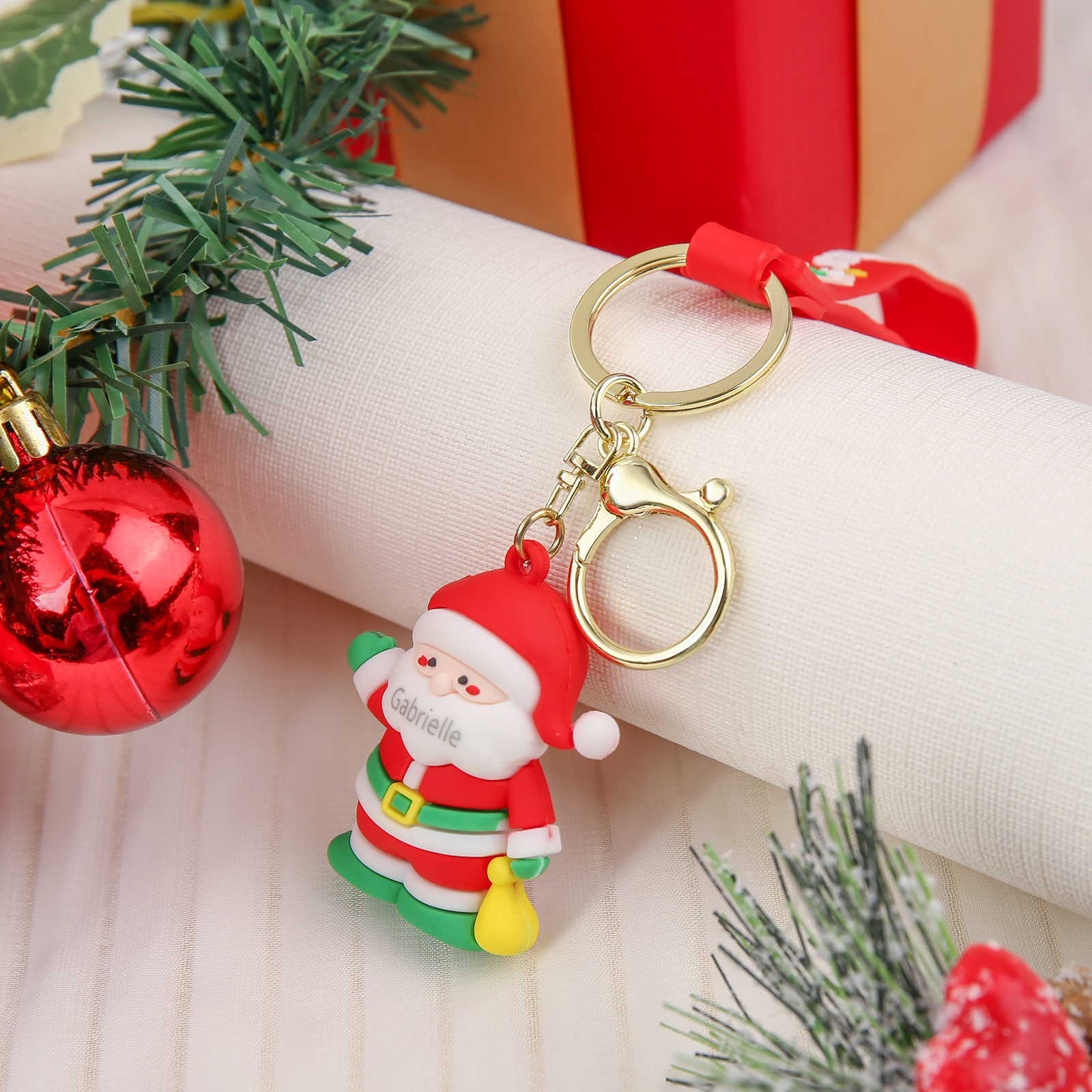 Porte-clés Nain De Noël – Décoration Festives Multifonction – Environ 7,4 Cm – Couleurs Variées – Cadeau De Fête - 7