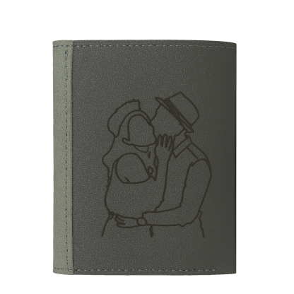 Portefeuille Photo et Texte Personnalisés Porte-Monnaie Carte