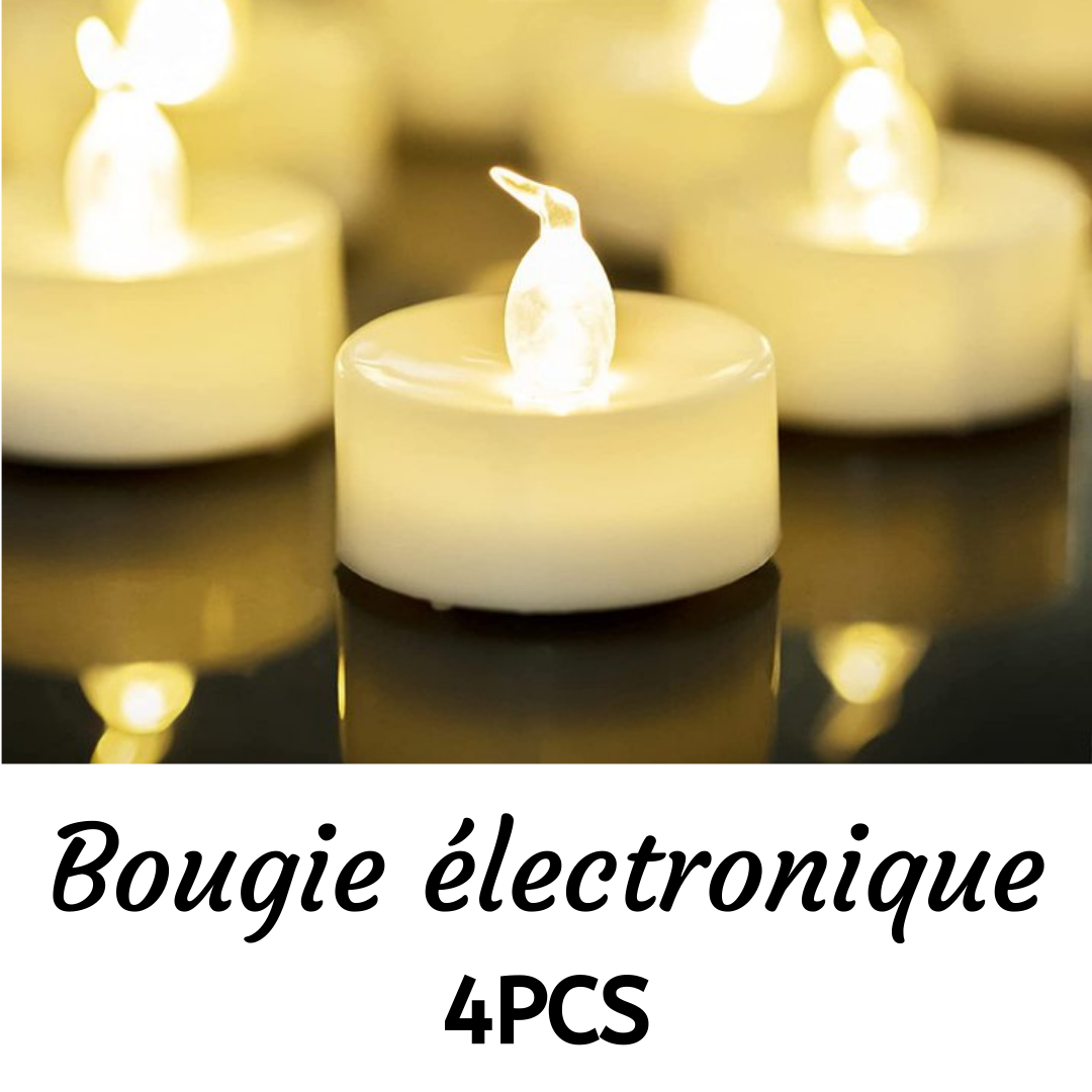 Jessemade FR Bougies électronique scintillantes 12PCS/4PCS