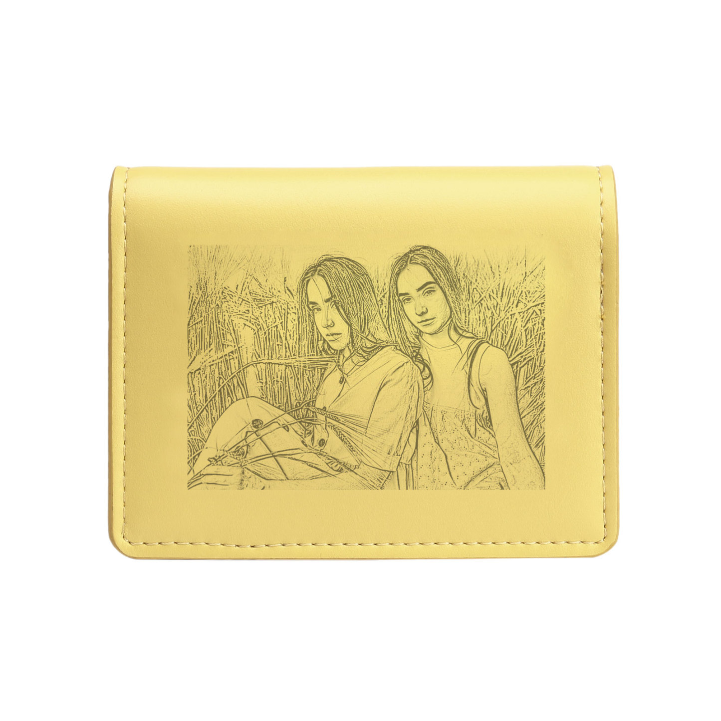 Portefeuille/Porte-Monnaie Photo et Texte Personnalisés pour Femmes
