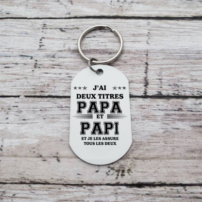 À mon Papa-Porte-Clés Pieds Bébé 3 Prénoms Personnalisés Porte Clés gravés | Jessemade