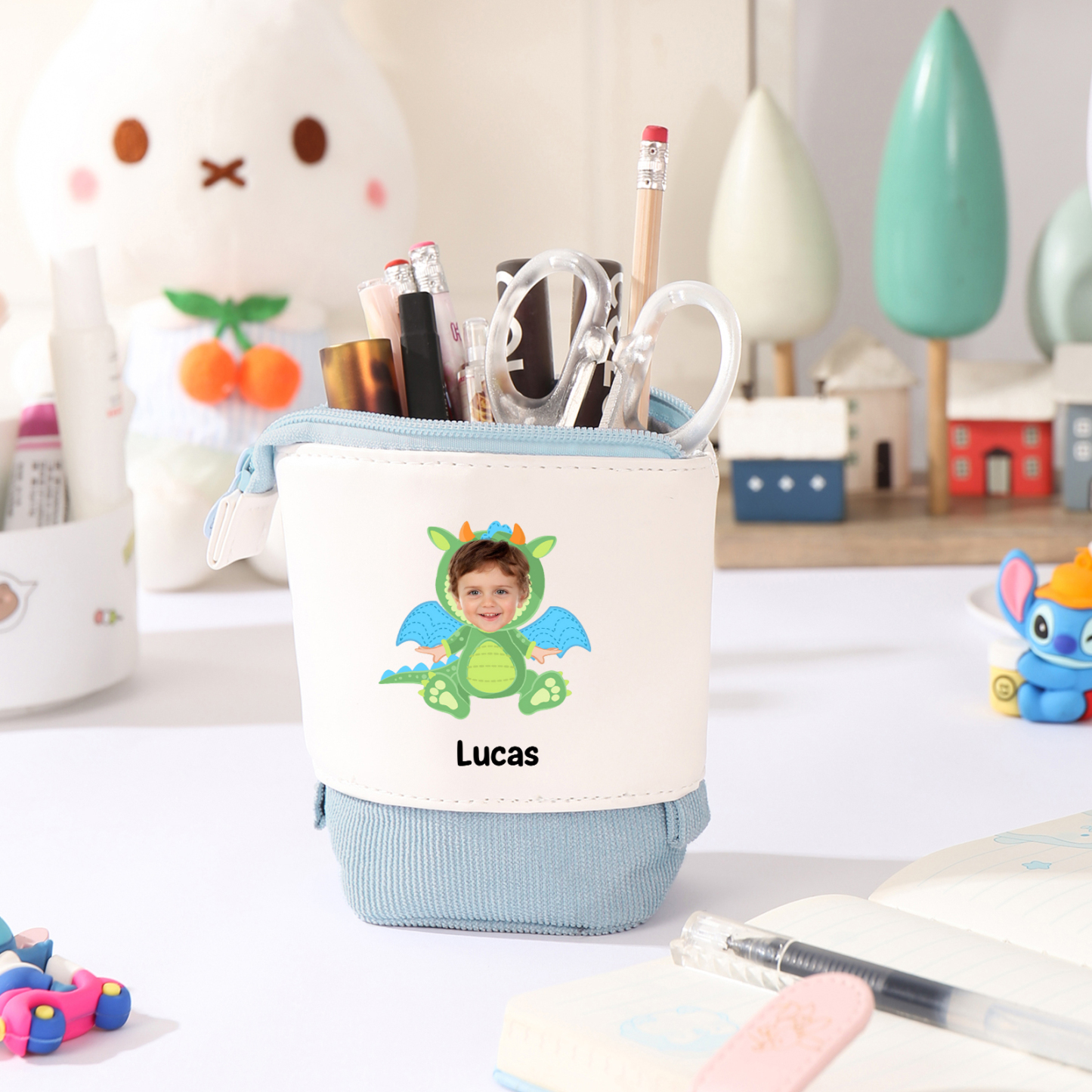 [Copy]Trousse Personnalisable avec 1 Nom et Motif Dinosaure – Cadeau rentrée scolaire pour Enfants | Jessemade