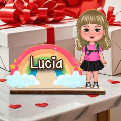 Décoration personnalisée enfant en bois, prénom et personnage | Jessemade