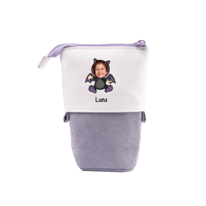 Trousse Personnalisée avec Photo Enfant, Animaux et Couleurs au choix | Cadeaux rentrée scolaire | Jessemade