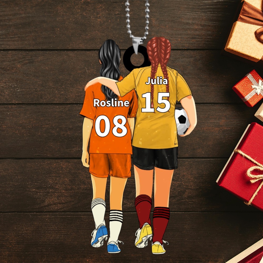 Porte-clés 2 Prénoms Personnalisés avec Illustrations Choisies Porte-Clés Personnaliables | Jessemade