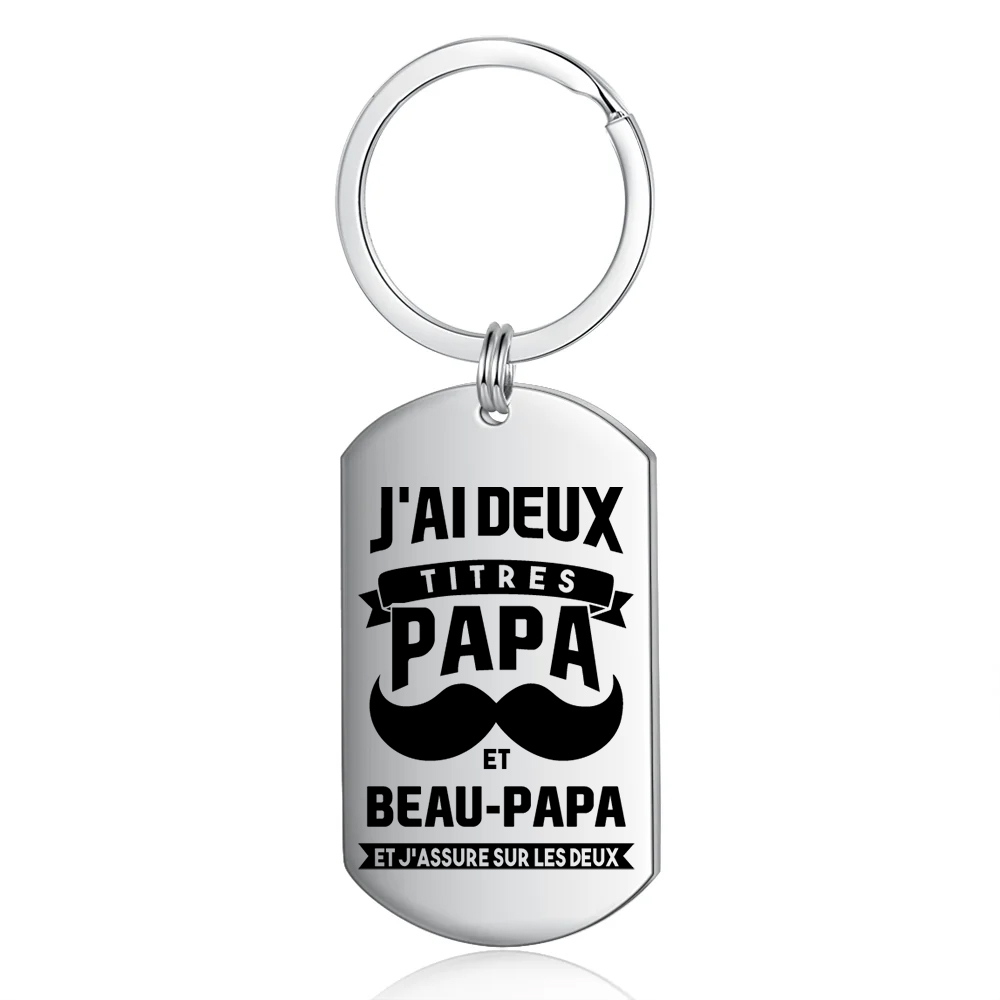 Jessemade FR À mon Beau-Papa - Porte-Clés