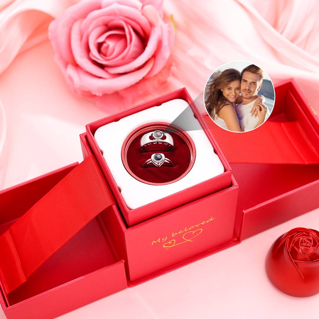 Bagues En Silicone Personnalisables Pour Couple - Anneaux Gravés Texte/symbole - Cadeau Mariage, Anniversaire - 2