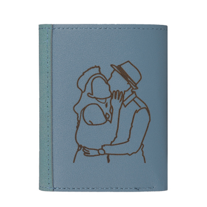 Portefeuille Photo et Texte Personnalisés Porte-Monnaie Carte