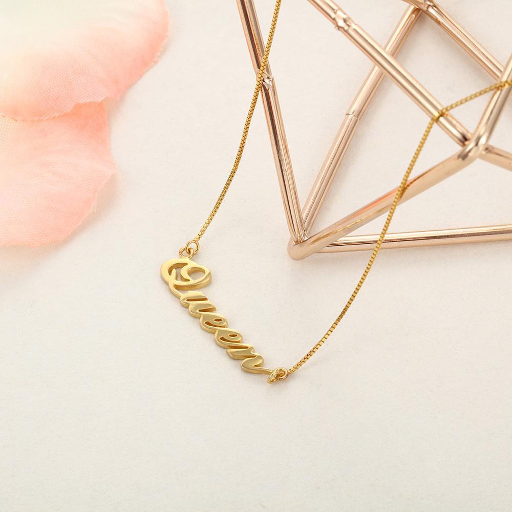 Collier en Argent 925 Colliers Prénoms Personnalisé Meilleur Cadeau Pour Vous｜Jessemade