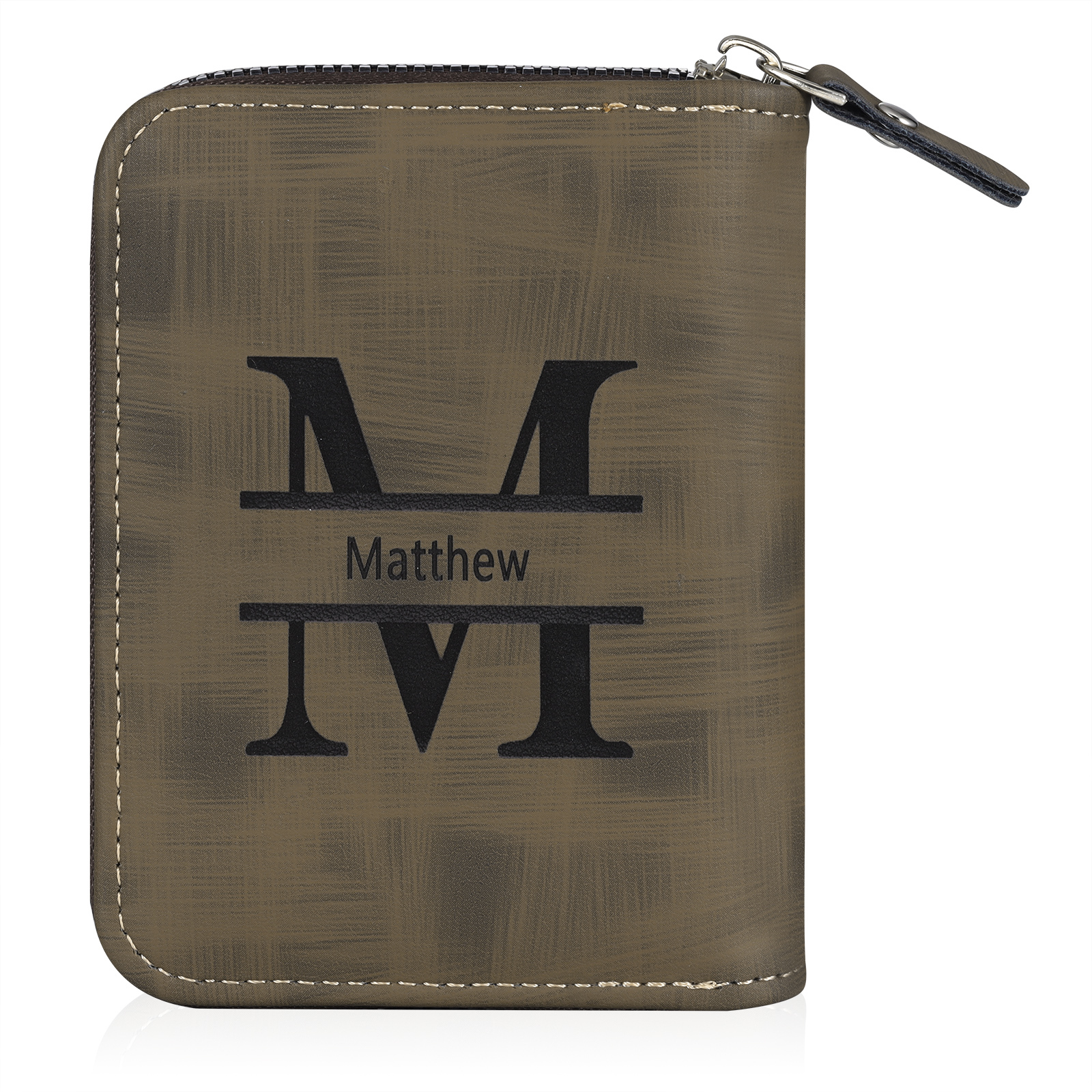 Portefeuille Classique 1 Prénom et Lettre Personnalisés avec Photo Porte-Monnaie Carte