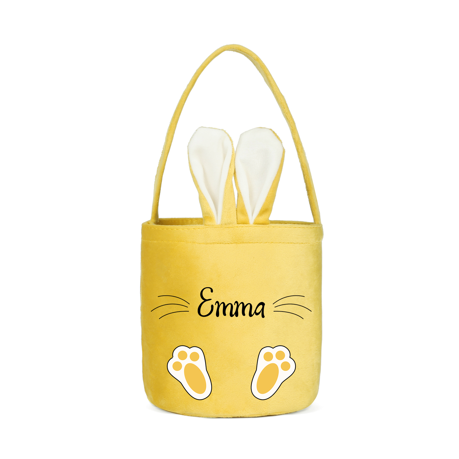 Sac de Pâques Lapin 1 Prénom Personnalisés Tote Bag Enfant