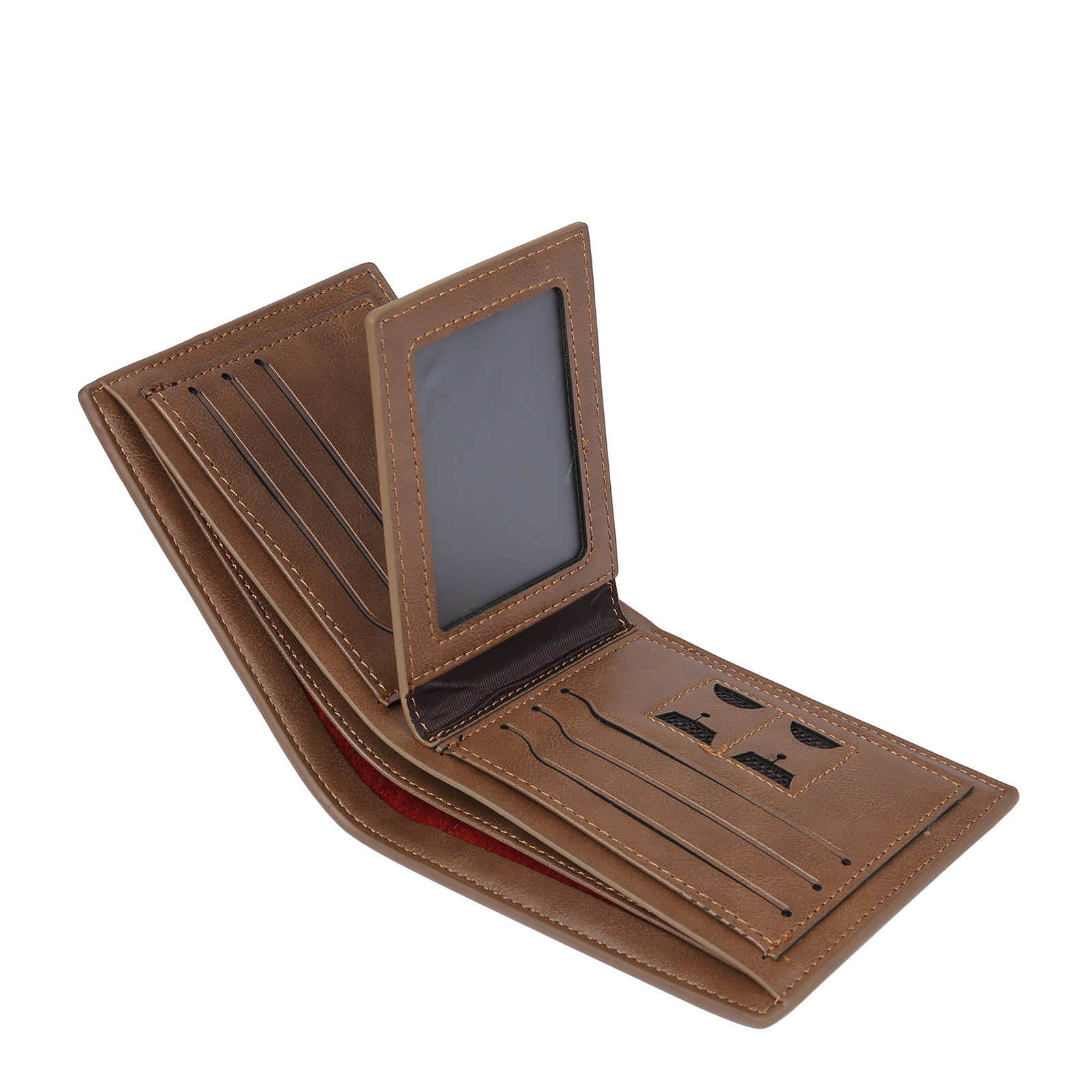 Portefeuille 1 Prénom Personnalisé avec Lettre et Photo et Texte Classique Homme Porte-Monnaie Carte