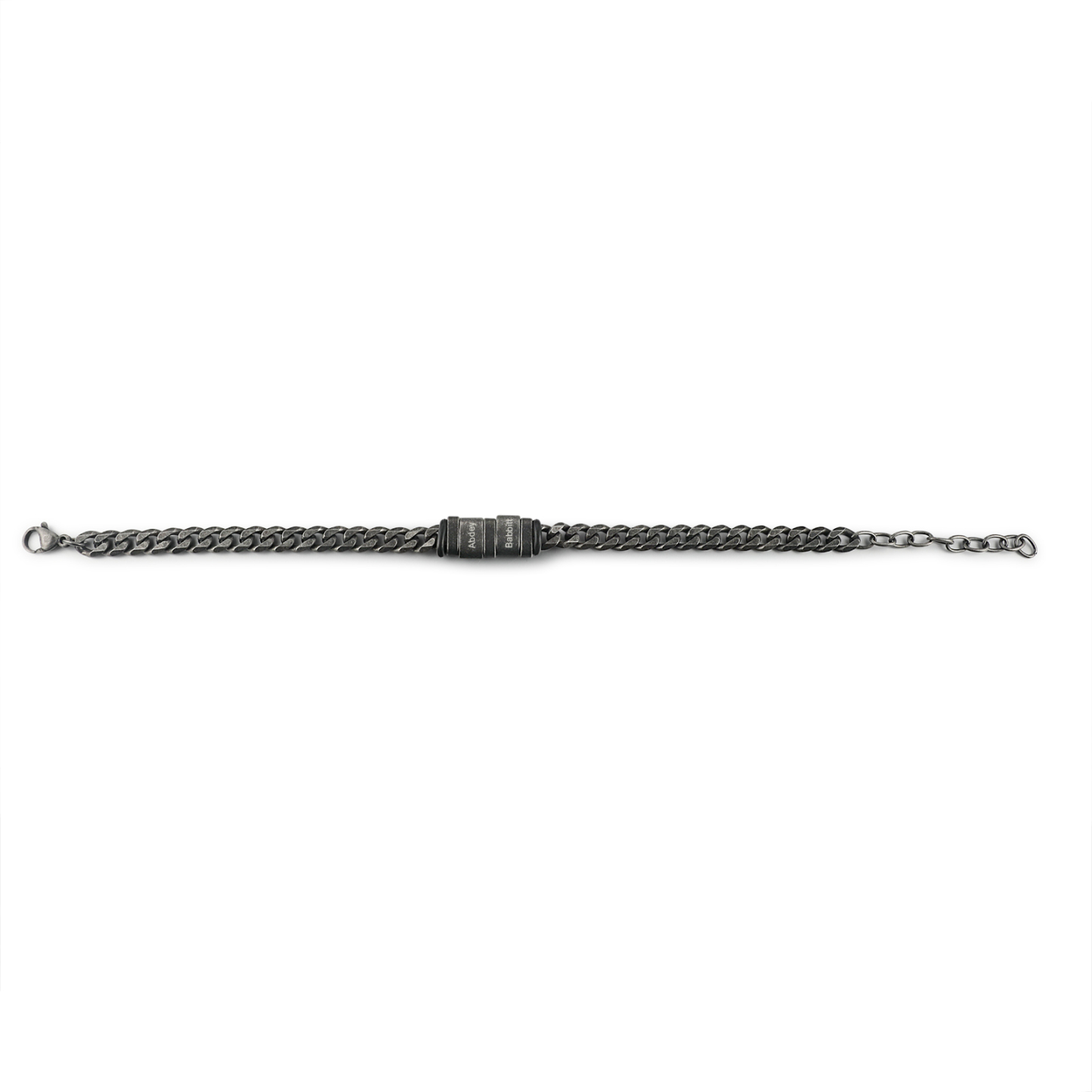 Homme Bracelet Personnalisés avec 2-5 Noms en acier inoxydable Bracelet Vintage pour Homme | Jessemade