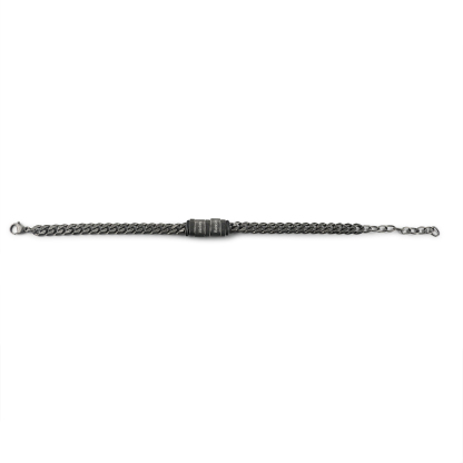 Homme Bracelet Personnalisés avec 2-5 Noms en acier inoxydable Bracelet Vintage pour Homme | Jessemade