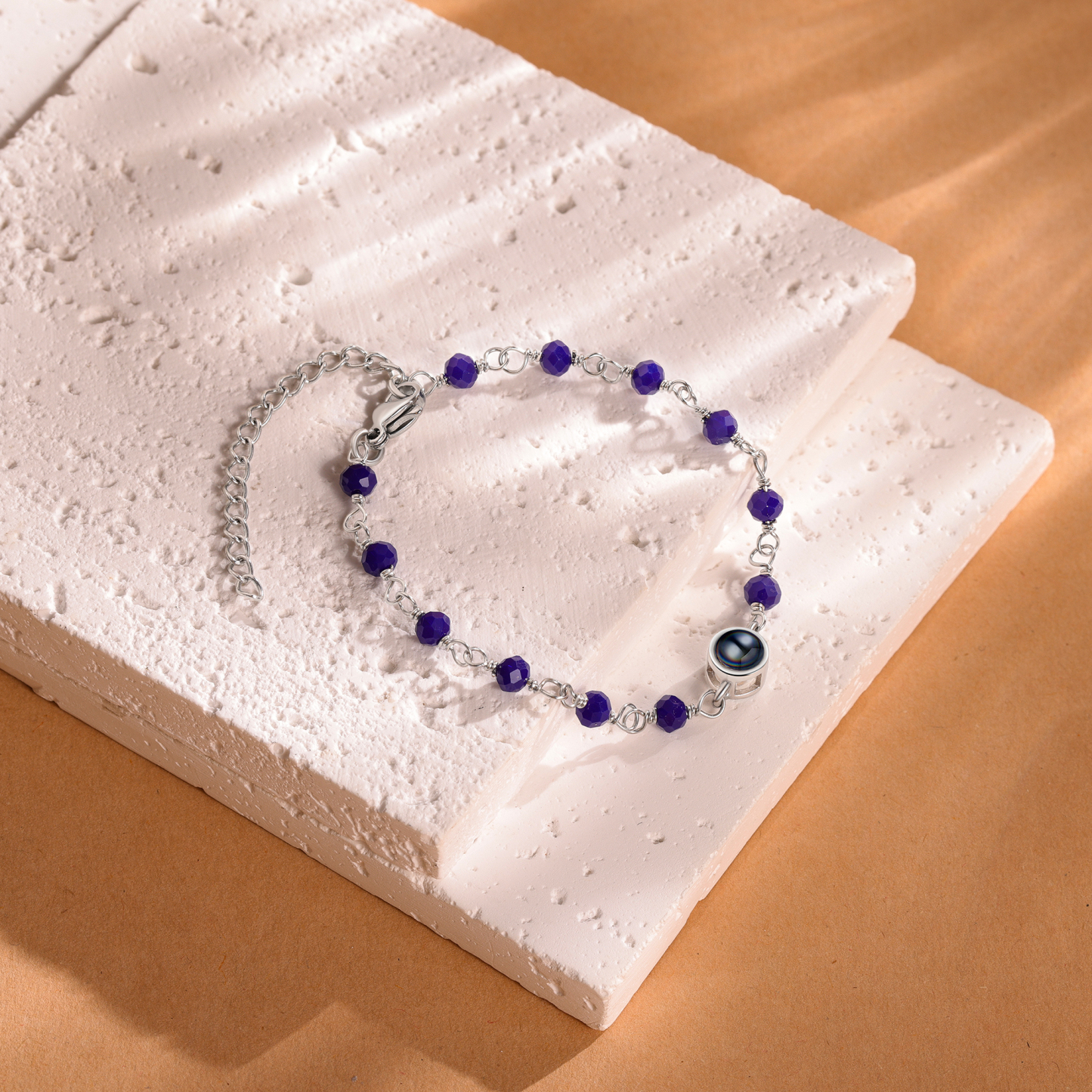 Bracelet Perlé Personnalisé avec Photo Bracelet Photo Projection|Jessemade