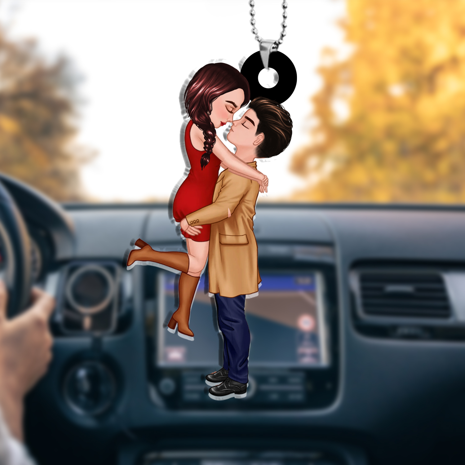 Jessemade FR Ornements Acrylique Personnalisé pour Couple